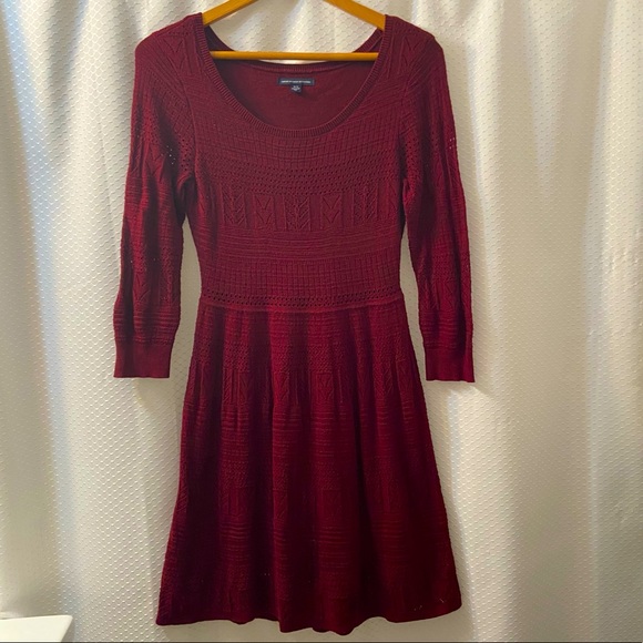 {American Eagle} Red Knit Dress - Medium - Picture 2 of 5
